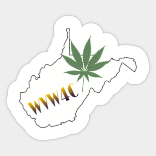 WV Women for Cannabis Logo2 Sticker